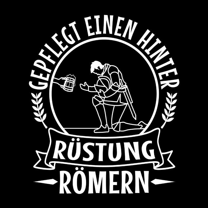 Gepflegt einen hinter die Rüstung Römern