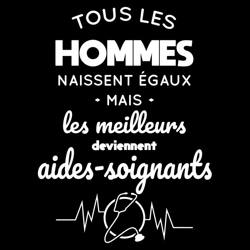 Hommes égaux meilleurs deviennent aides-soignants