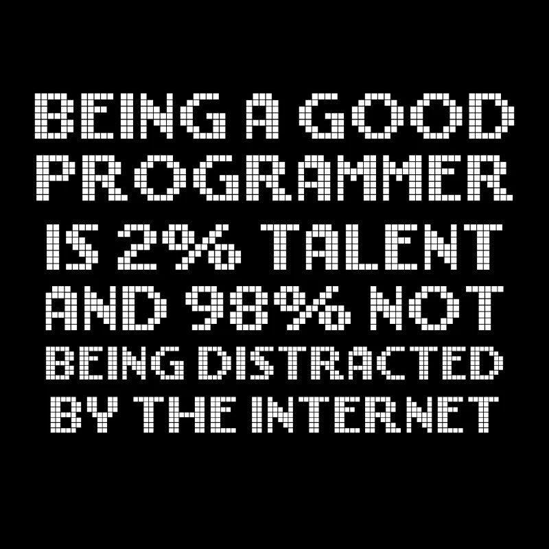 Schauen Sie sich diesen Spaß an, EIN GUTER PROGRAMMIERER ZU SEIN IST 2%