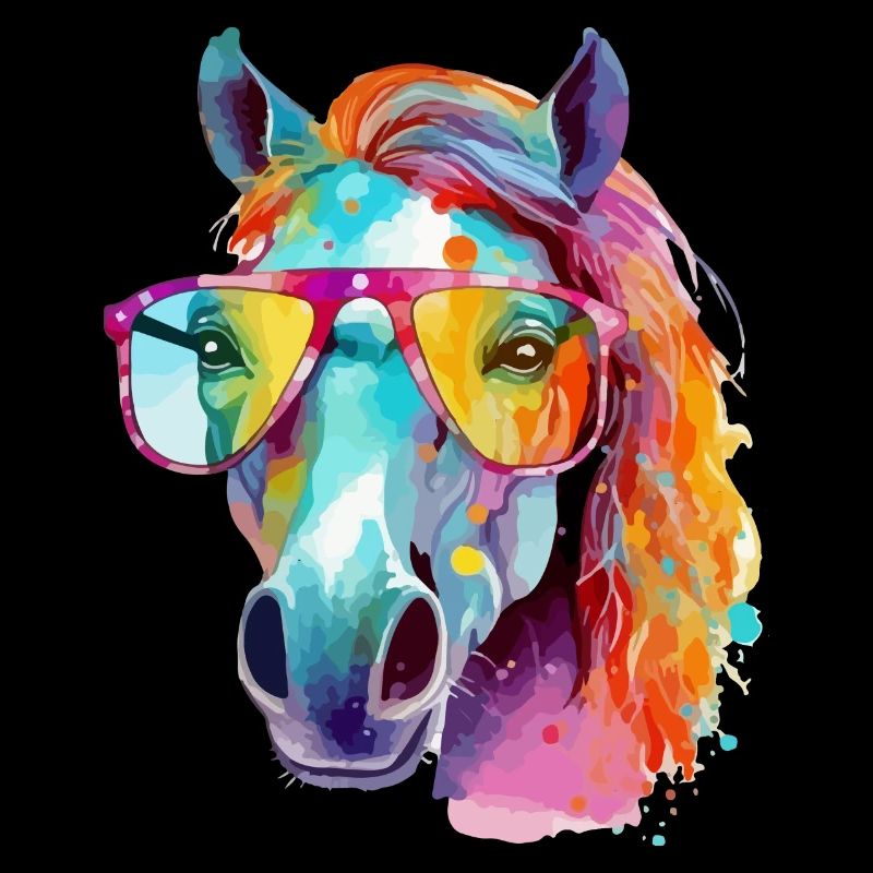 Mana the bespectacled mare