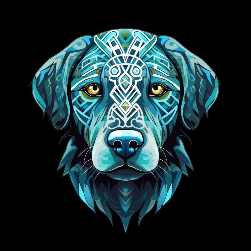 Cool Blue Labrador Retriever Dog