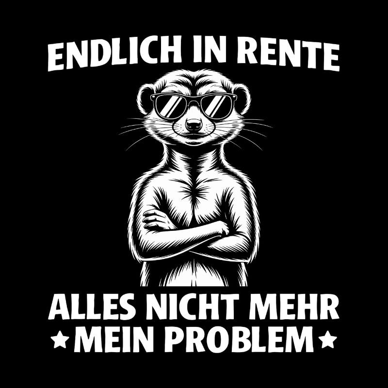 Rente Erdmännchen Lustig Ruhestand