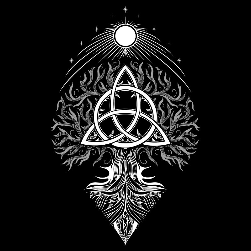 Yggdrasil Lebensbaum Triquetra