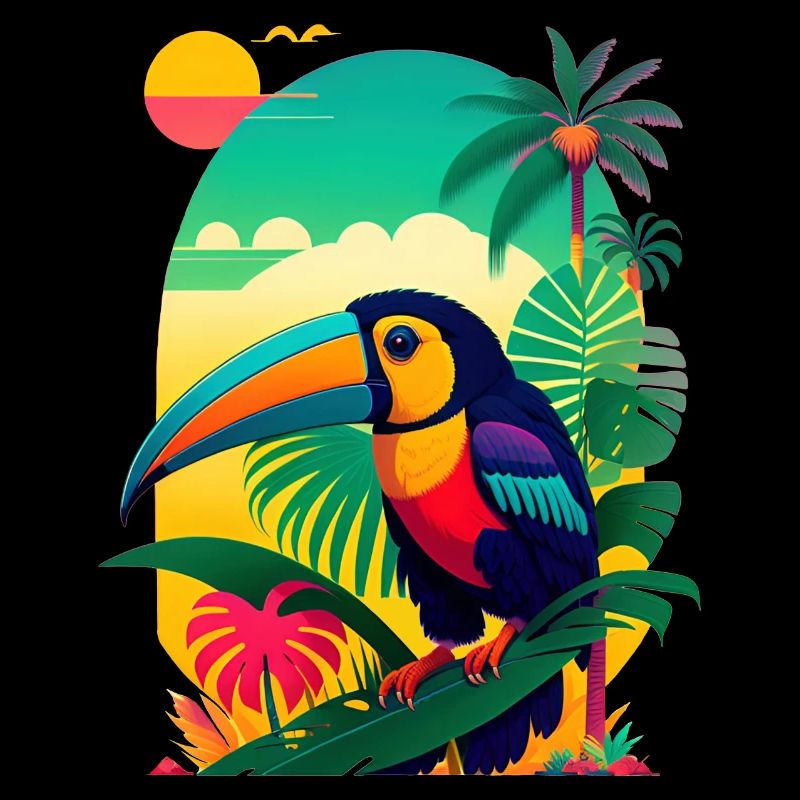 Coucher de soleil avec Tucan