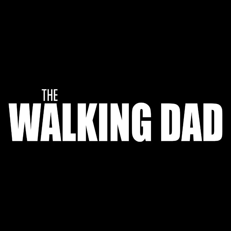 The Walking Dad Design Blanc