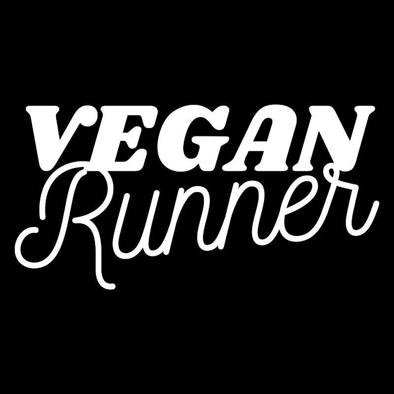 Vegan Runner. Design pour coureur végétalien