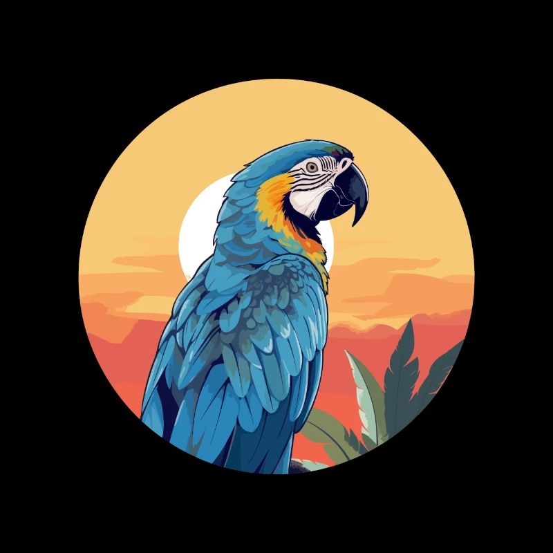 Ara bleu-or