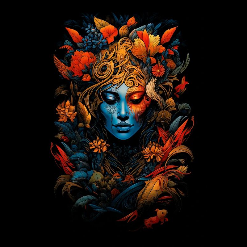 einzigartiger Stil, Blumen, Frauen