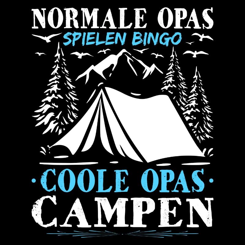 Coole Opas Campen Rentner Wohnwagen Camper