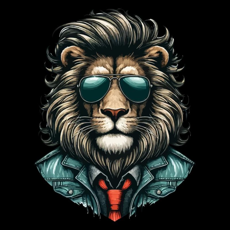 Lion élégant