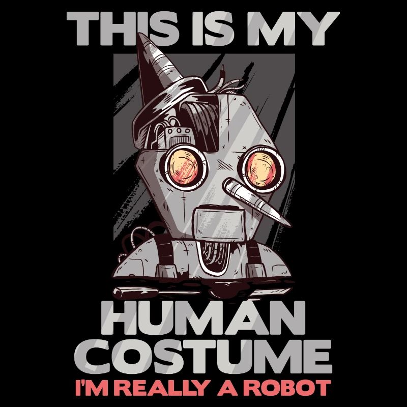Human Costume Really A Robot Spooky Halloween Gift