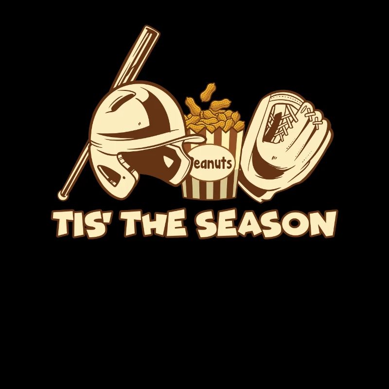 La saison Baseball Peanut Case Casque