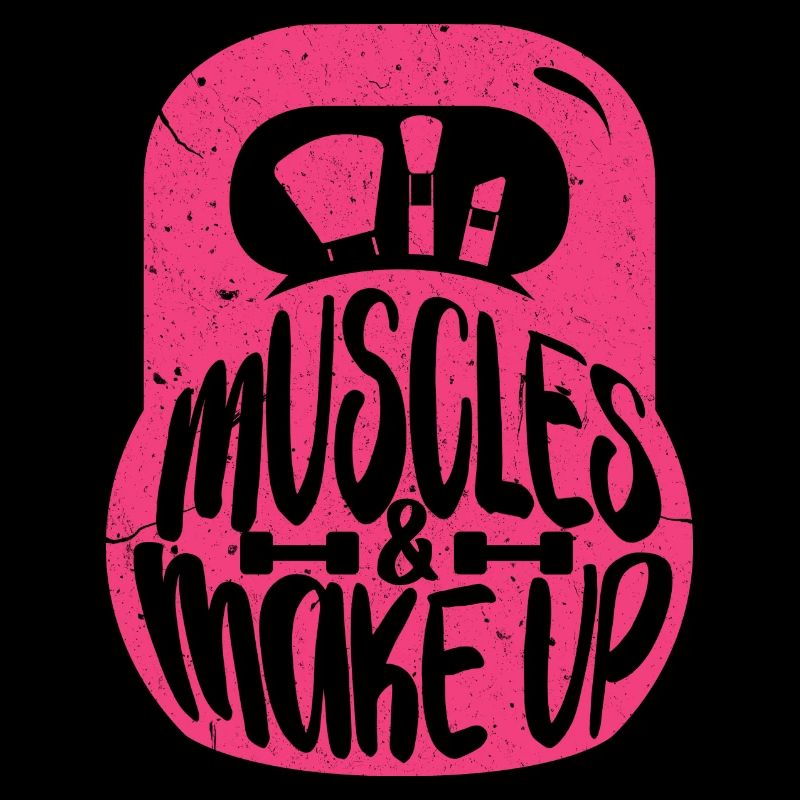 muscles et maquillage Conception pour une musculation de gym