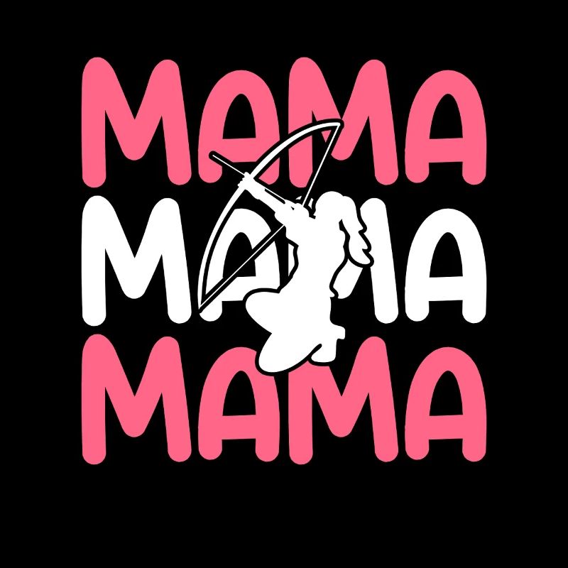 Bogenschütze Mama Mutter Bogenschießen
