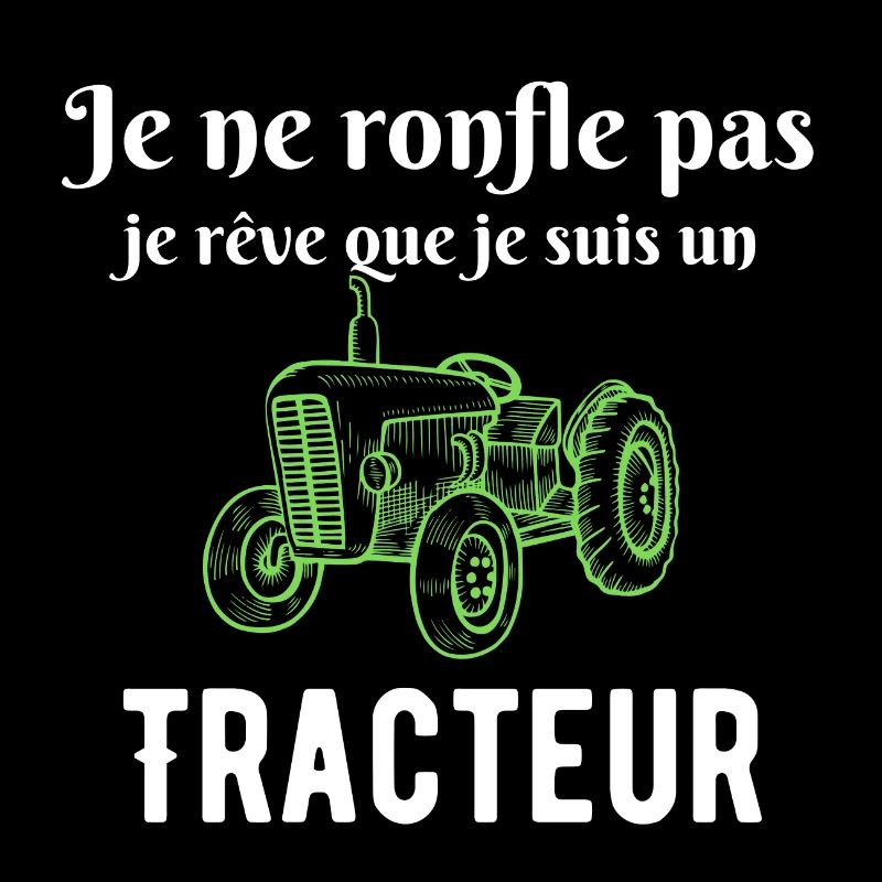 Ich schnarche nicht, ich träume, dass ich ein Traktor bin.