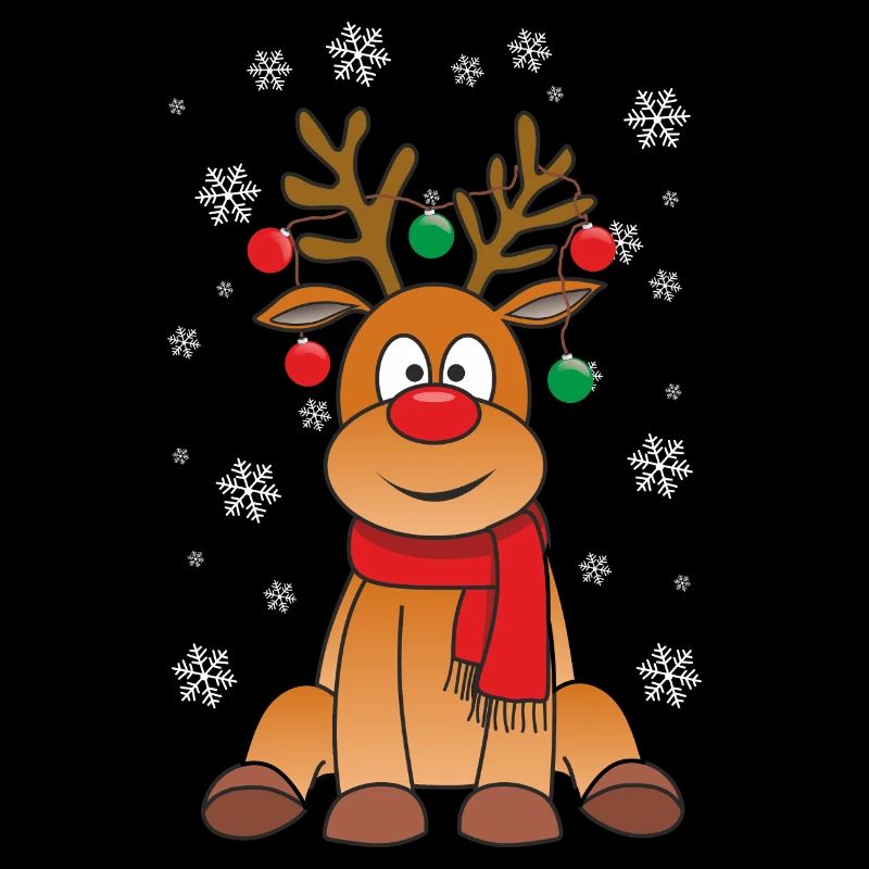Sitzende Weihnachtsrentiere