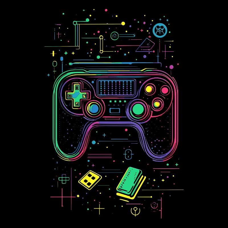 gaming gamer nerd geek controller