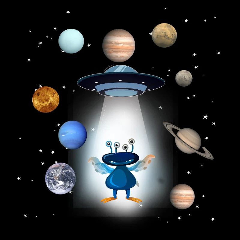 OVNI,Espace,Planète,Extraterrestre,Astronaute,Étoiles