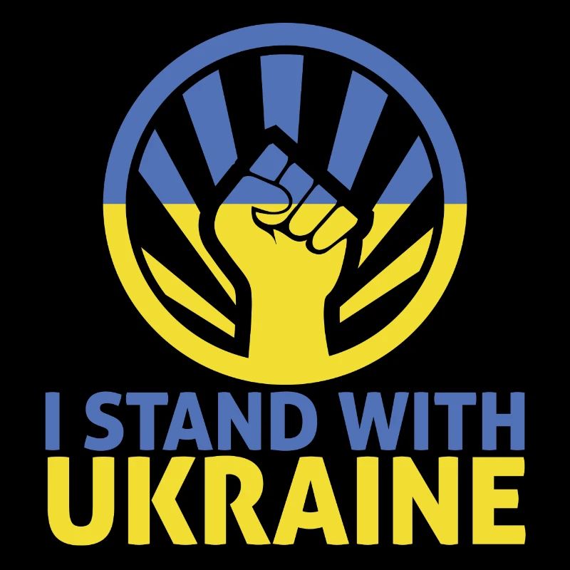 I support the Ukrainian flag Ukraine