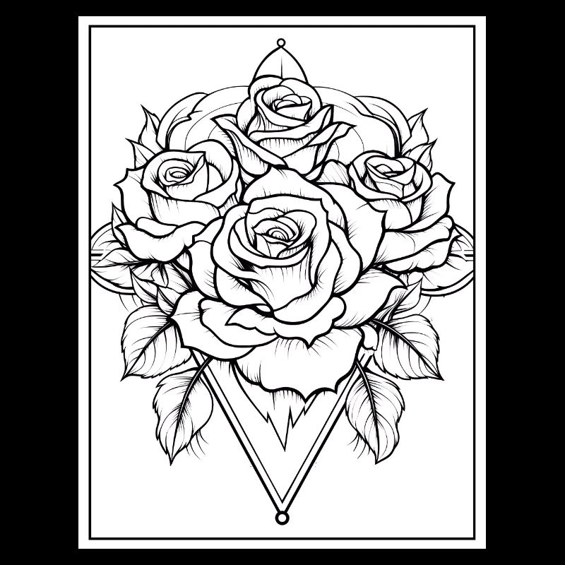 Blume Tattoo #18 Malvorlage Muster