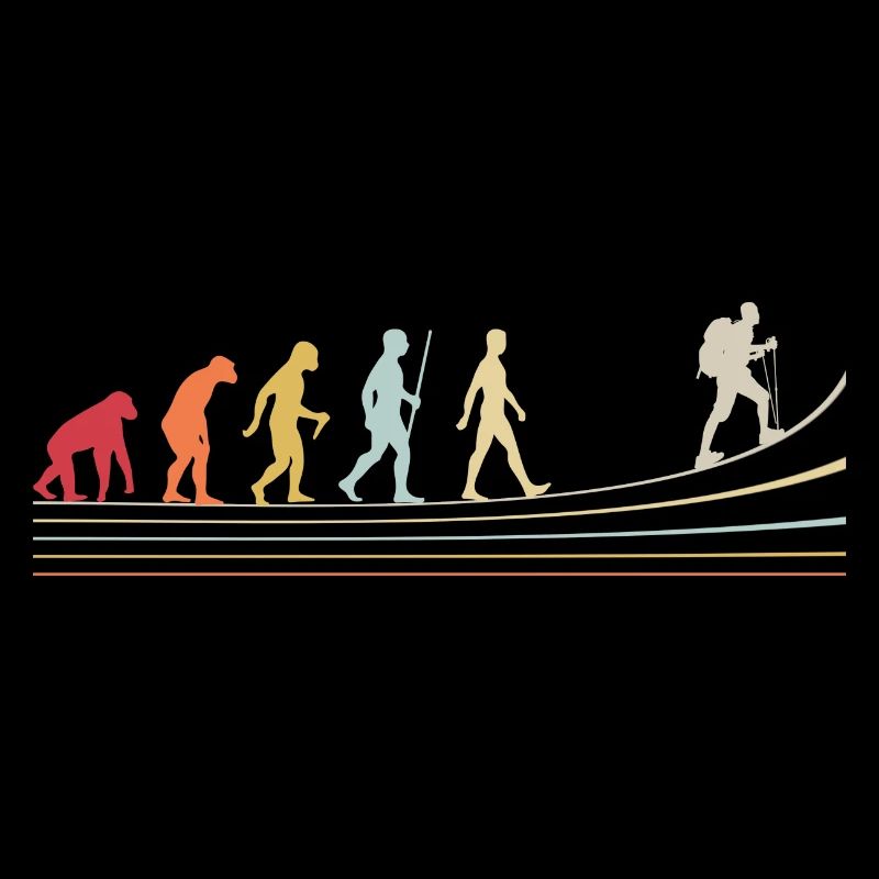 Évolution de l’homme du singe à l’alpiniste