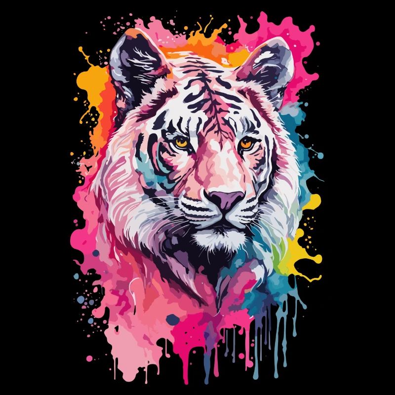Lion Cool et Cool à l’aquarelle
