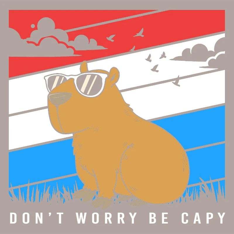 Dont Worry Be Capy Capybara
