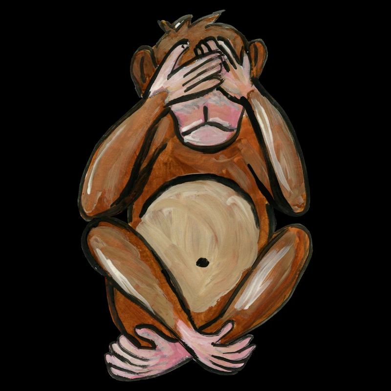 singe aveugle - blind monkey - blinder affe cieca