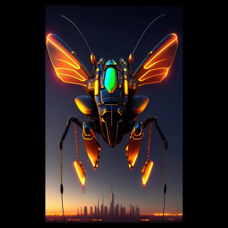 Intelligence artificielle AI Steampunk Cyborg Robot
