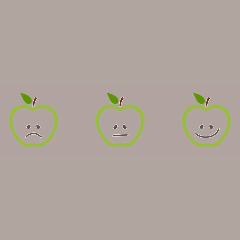 Apples with different faces