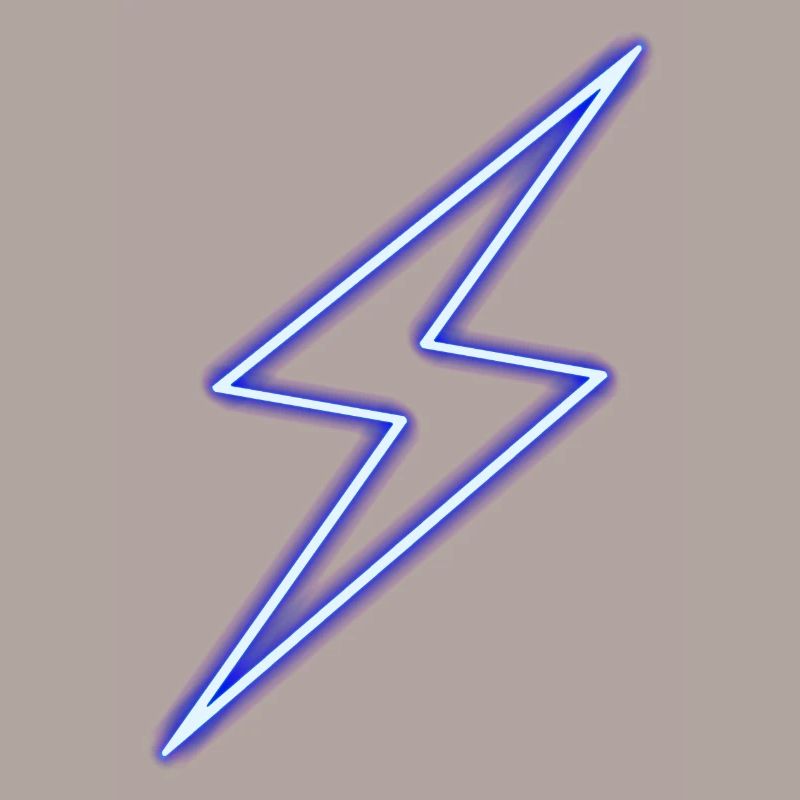 Neon Lightning Bolt