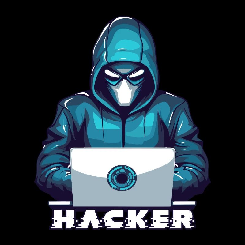 Maskierter Hacker Hacking