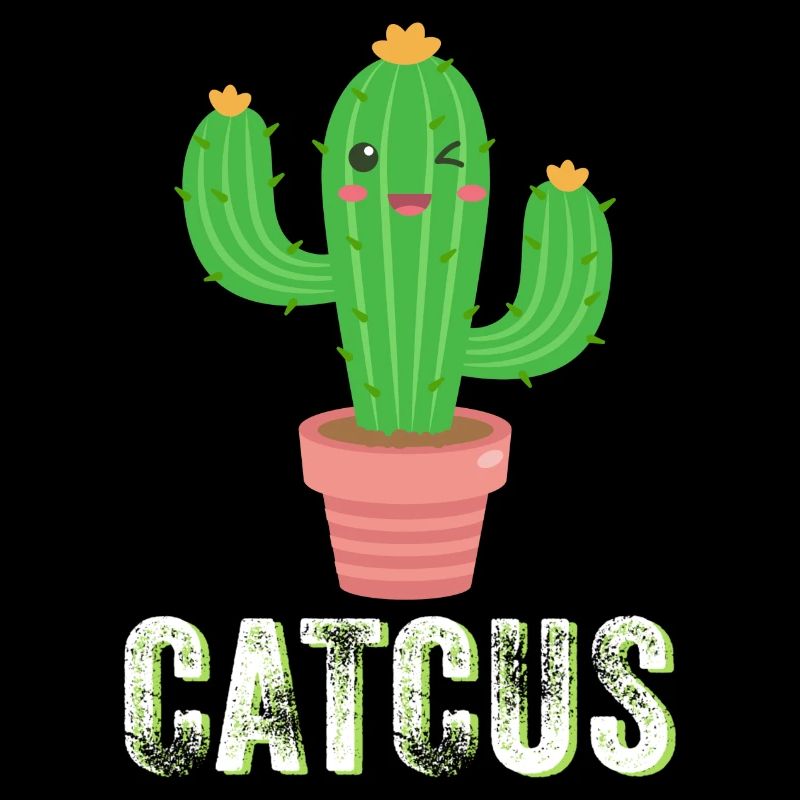 Catcus - Funny Cactus, Cute Cactus, Cat Cactus
