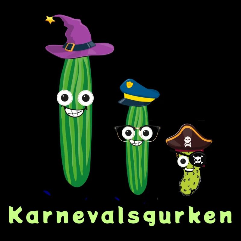 cornichons de carnaval, concombre, carnaval, pirate, marin,