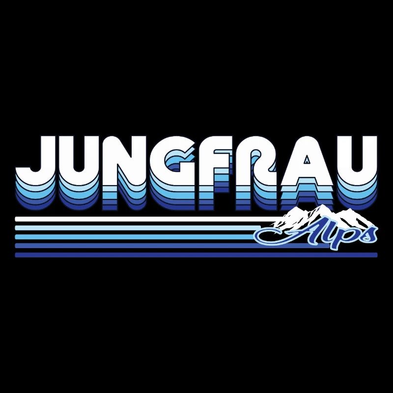 Jungfrau – Majesté des Alpes Silhouette Design