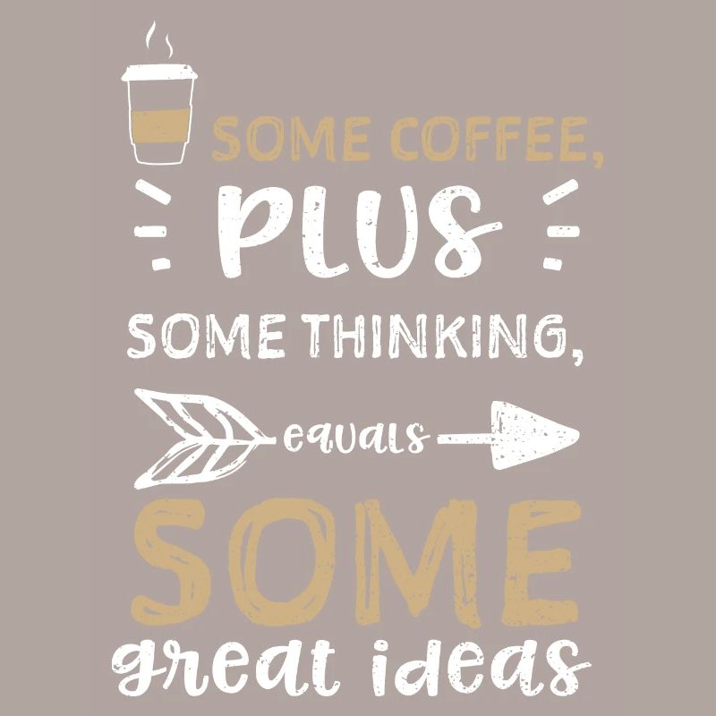 Un peu de café, plus un peu de réflexion,...
