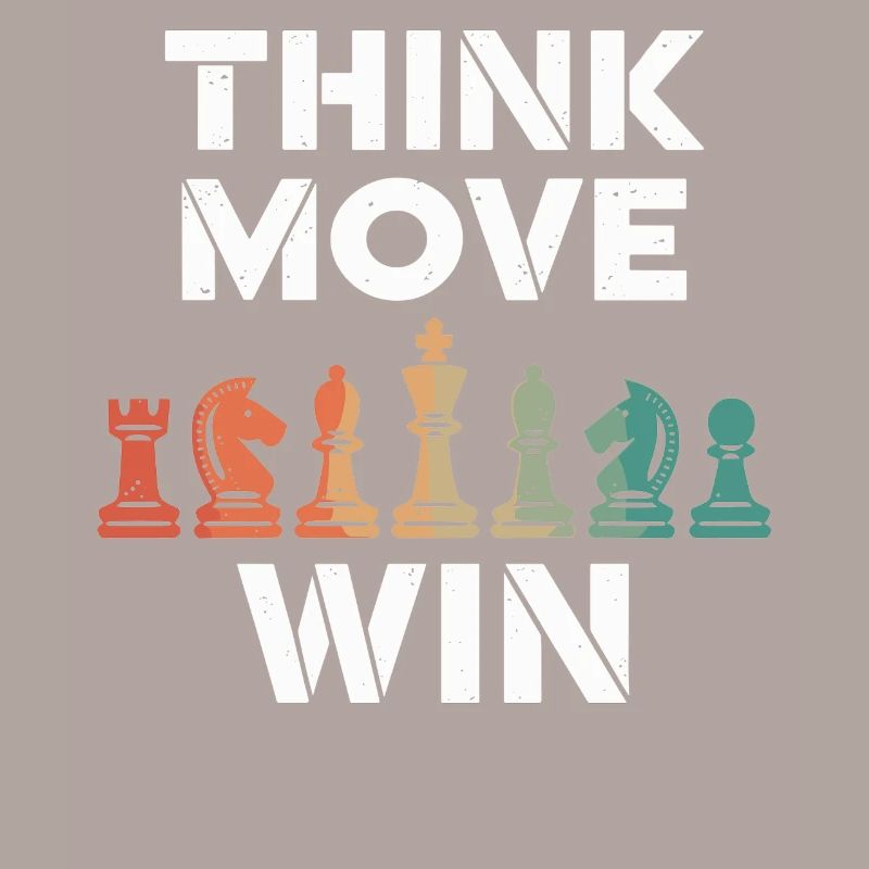 Think Move Win Chess Piece