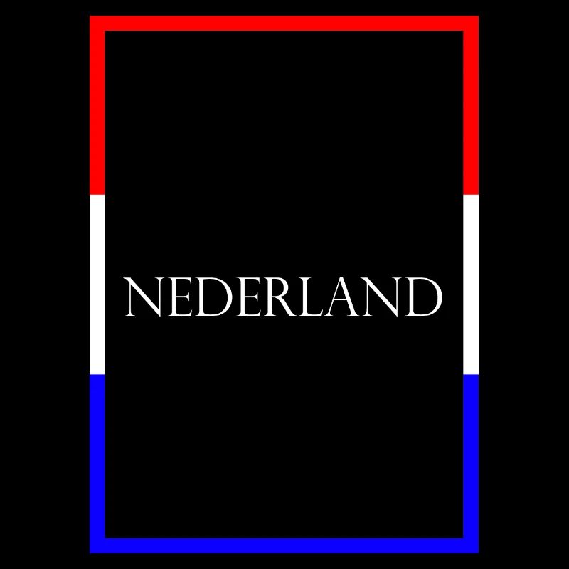 Pays-Bas Neterland, Drapeau de lettrage de déclaration