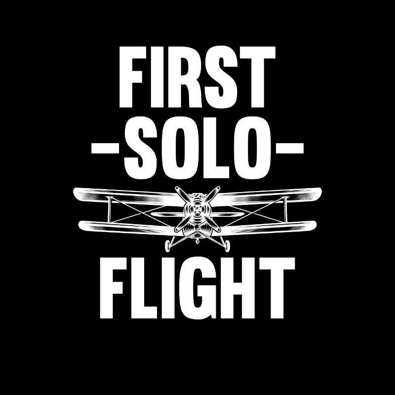 First Solo Flight Airplane for Student Pilot