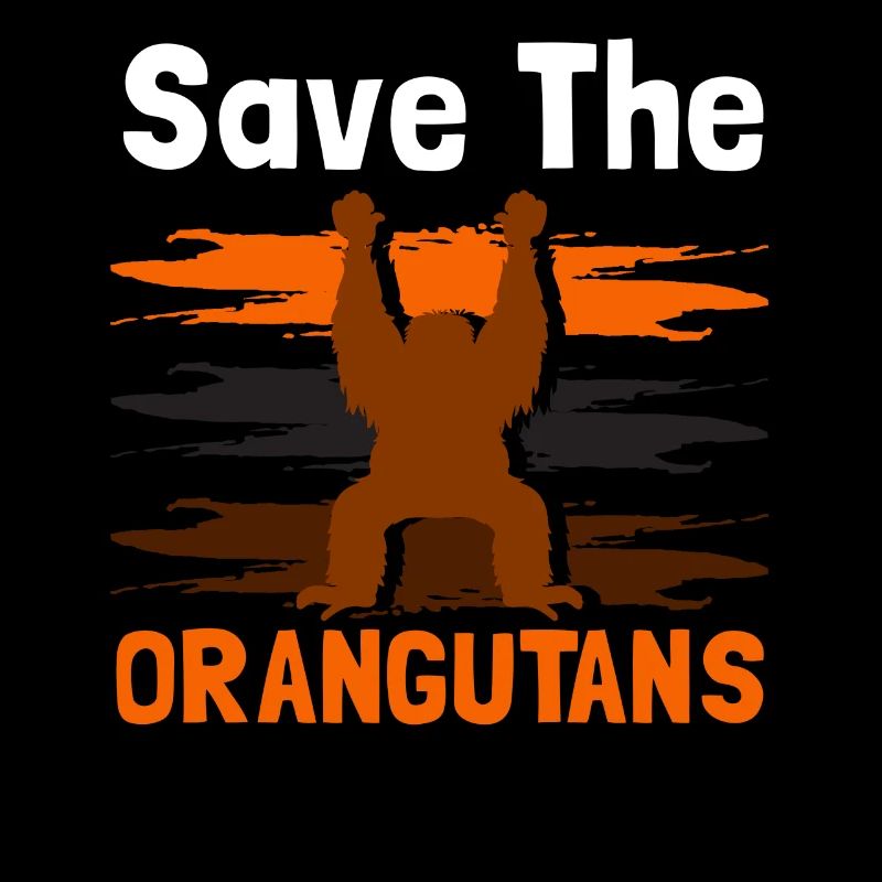 Save the Orangutans Endangered Animals for Men