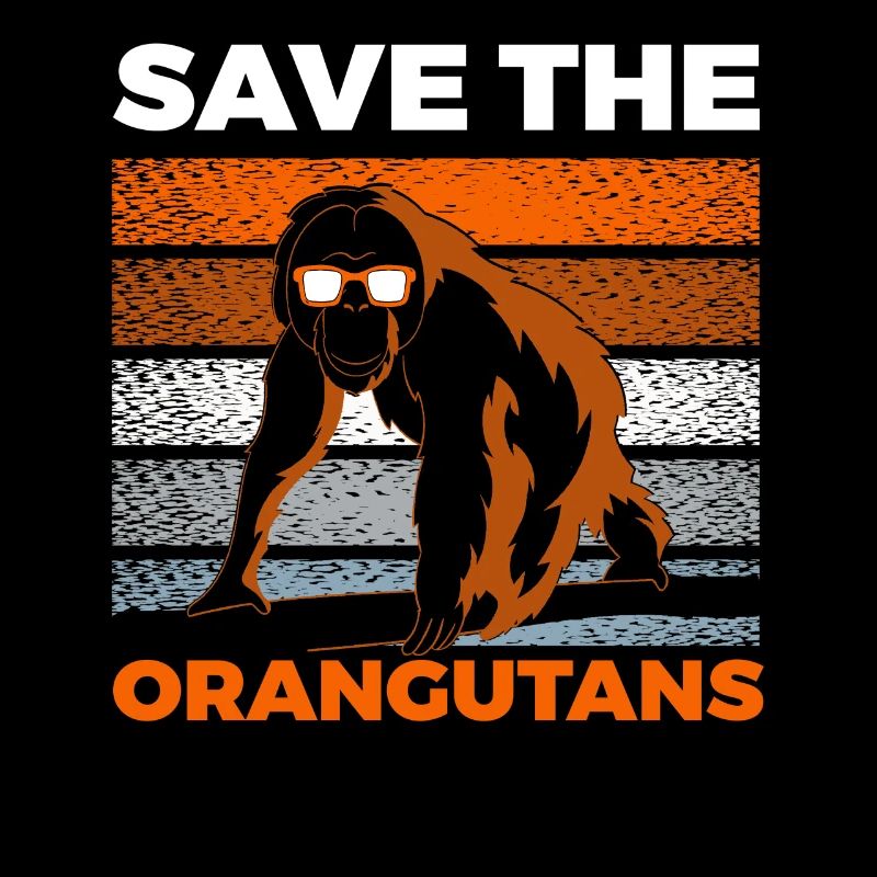 Save the Orangutans Endangered Animals for Men