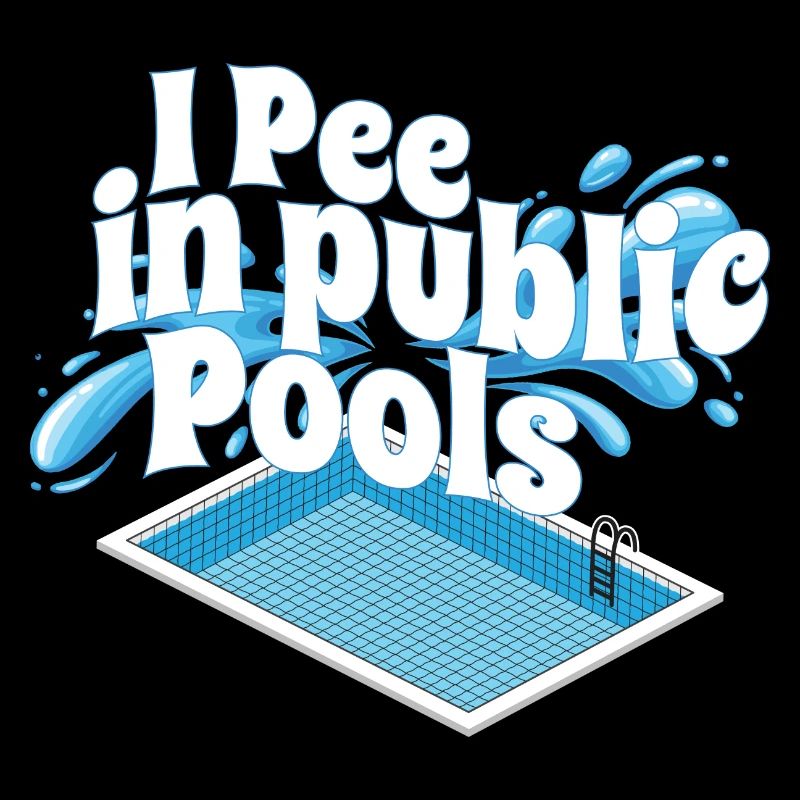 I Pee In Pools Funny Peeing In Pools Swiming