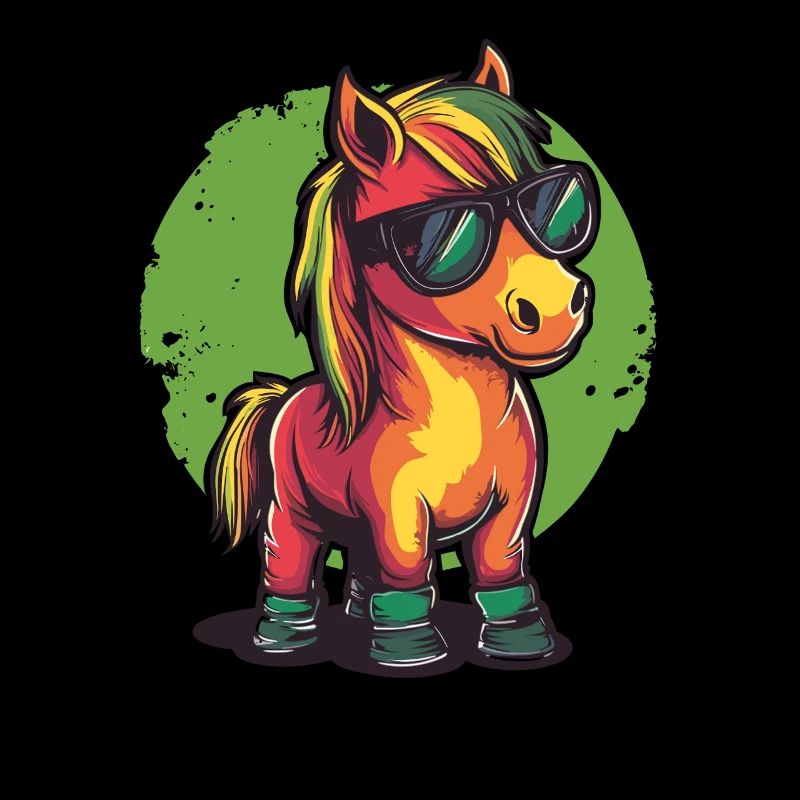 Cool rainbow pony