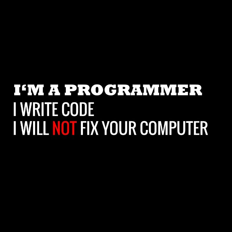 Ich bin ein Programmierer Computer Nerd Informatik