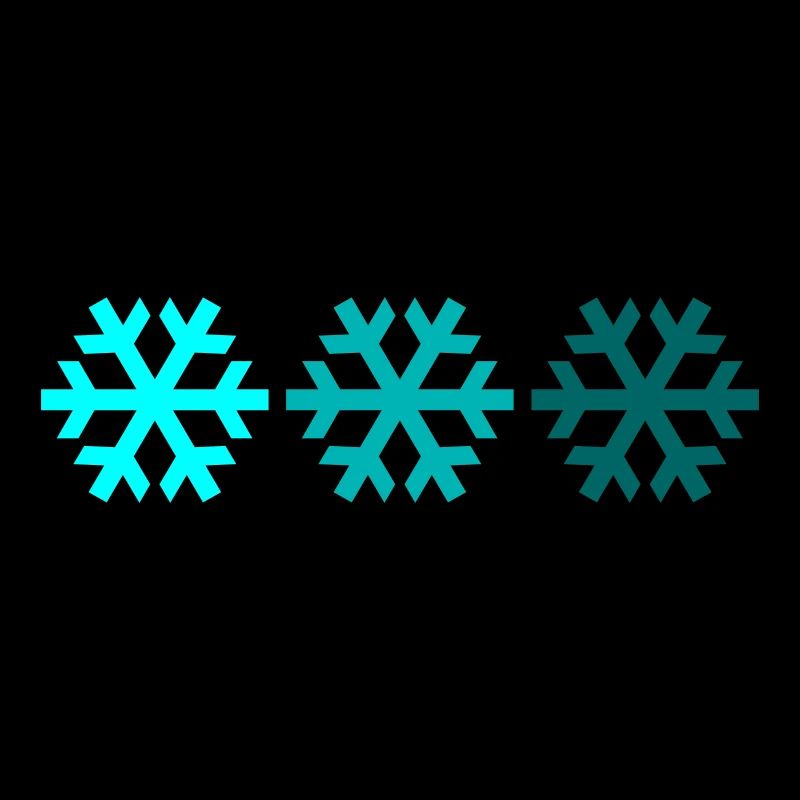 Drei Schneeflocken