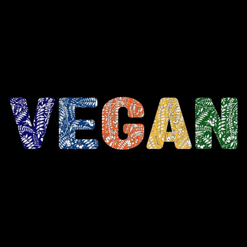 Veganes Muster - Primärfarben