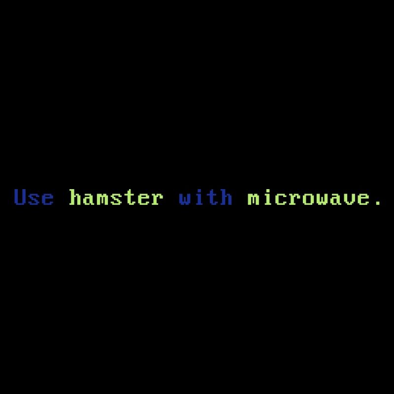 Hamster with microwave