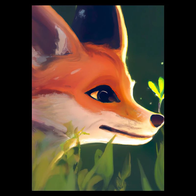 Niedliche Fuchs-Malerei