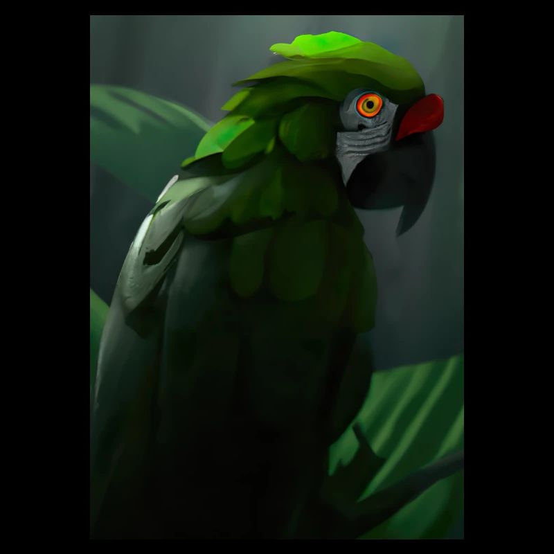 Grüner Dschungelvogel
