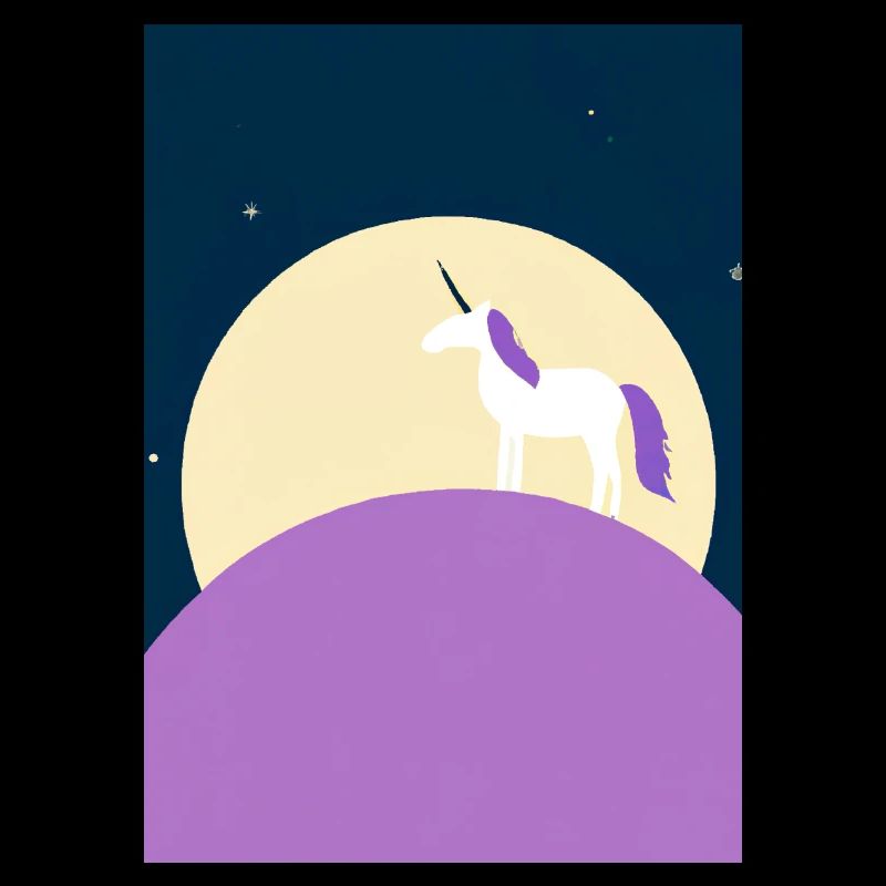 Mond Einhorn Minimal